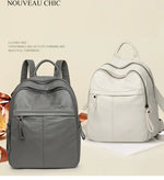 Large Capacity Washed Leather Backpack Women Shoulder Bag Waterproof and Soft Travel Backpack Mother Big PU Mochilas Feminina