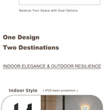 LED Black & White Wall Lamp Outdoor Waterproof Wall Lamps Strip Aluminum Wall Lights Bathroom Indoor & Outdoor Lighting Fixtures