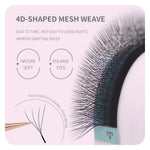 ANNAFRIS 4D-W Shaped Eyelash Extension Premade Fans W Volume Lashes