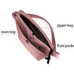 Homemade Baby Pink Nylon Fabric Underarm Bag Korean New Inner Lightweight Texture Small Bag Full with Shoulder Handbag
