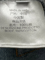 Woman Blue Denim Washed Ripped Jeans Knees Holes Fashion Trousers Frayed Hem 2025 Pants