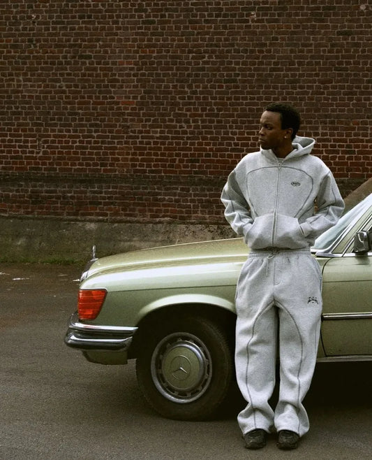 High street hip hop fashion new Y2k men clothing set retro trend casual sportswear personality pattern design loose sweatpants