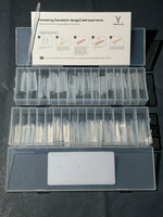 YOKEFELLOW X MR NAIL Sandwich Dual Nail Forms 240pcs 15size Extensions-Dual Forms Coffin Almond Nail Forms Top Mold Bottom Mold