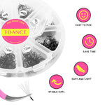 TDANCE 1000 Fans Loose Fan Mixed Length Pointy Base Premade Fans Sharp Thin Slim Medium Stem Volume Russian Eyelashes Extensions