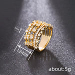 2025 New Exquisite Women's Cubic Zirconia Ring Elegant, Fashionable, Gorgeous Fingers Brilliant Luxury Jewelry Accessories