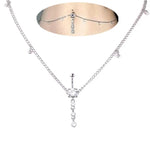 Women Sexy Rhinestone Dangle Belly Button Chain Navel Piercing Ring Body Jewelry Waist Chain Button Puncture Jewelry