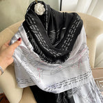180*90cm fashion Luxury Brand Scarf Women Shawl  Wrap Spring muffler Hijab Bufanda Foulard Female Bandana Beach Stoles 2022 Silk
