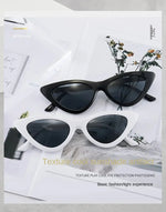 European and American Style Cat-eye Sunglasses Fashion Simple Photo with Small Frame Sunglasses Triangle Glasses