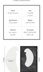 50 Pairs Eye Patches Eyelash Extension Under Eye Pads Makeup Lashes Patch Tip Stickers Pads For Eyelash Extension Supplies