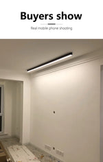 Modern Long Strip Ceiling Light Surface Mounted Minimalist Aisle Lamp Living Room Bedroom Kitchen Home Office LED Lighting