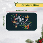 Christmas Carpet Cartoon Gingerbread Man Crystal Velvet Kitchen Floor Mat Non-slip Door Mat Entry Door Mat new year Home Decor