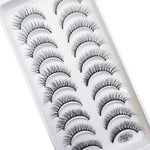 20 Style 10 Pairs Natural 3d Mink Lashes Soft False Eyelashes Cross Messy Dense Eye Lashes Extension Makeup Faux Cils Maquillaje
