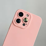 Titanium gray fine hole liquid silicone phone case for iPhone 16 15 14 13 12 11 Pro Max Plus full shockproof soft bumper cover