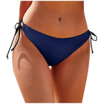 Solid Sexy Tie Briefs Bathing Swim bottom For Ladies Bikini Women’s High Waist Swimming Bottoms Vintage Basic Style Swimsuit