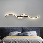 Modern LED Wall Lamp Minimalist Led Light Bedroom Bedside Long Strip Wall Sconces Living Room Sofa Home Indoor Lighting Fixture