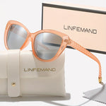 LINFEMAND Flower Cat Eye UV400 Sunglasses Women's Fashion Fashion Glasses Party Club Wear Holiday Gift