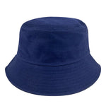 100% Cotton Solid Color Bucket Hat | Summer Sun Protection & Breathable Round Crown