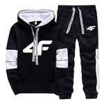 Sports Hot Sale Men's Tracksuit Hooded Long Sleeves Casual Single Piece Sweatshirts And Daily Sweatpants Comfort Outdoor Jogging