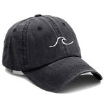 Men's Baseball Cap Women's Washed Cotton Waves Embroidery Embroidery Dad Hat Sport Golf Caps For Man Sun Hats Dropshipping