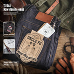 Maden Retro 11.6oz Selvedge Raw Denim Jeans Tapered Regular Fit Cotton Jeans with Zipper Fly High Quality Versatile Men's Pants