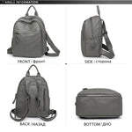 Large Capacity Washed Leather Backpack Women Shoulder Bag Waterproof and Soft Travel Backpack Mother Big PU Mochilas Feminina