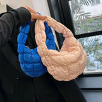 Fashion Quilted Shoulder Bags for Women Handbag Mini Cloud Pleated Bags Puffer Dumpling Bag Luxury Tote