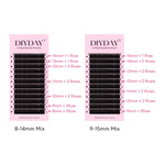 DIYDAY U-shaped YY Eyelash Extension Premium PBT Double Layer U Sahpe YY Lashes Ultra Soft Featherlight False Mink Eyelashes