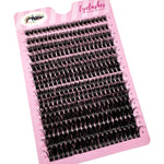 NEW Cluster Eyelash Extension 280 Bundles 80D/100D Natural Style Individual Eyelashes Handmade Eyelash Bundles 3D Mink Lashes