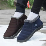 Winter Boots for Women Waterproof Snow Boots Botines Mujer 2025 New Slip on Plus Size Women Shoes Flat Couple Cotton Shoes Men