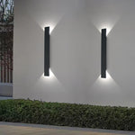 LED Black & White Wall Lamp Outdoor Waterproof Wall Lamps Strip Aluminum Wall Lights Bathroom Indoor & Outdoor Lighting Fixtures