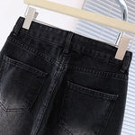 Winter Women Classic Snow Warm High Waist Jeans Girls Fleece Thermal Denim Pants Lady Baggy Straight Leg Plush Trousers
