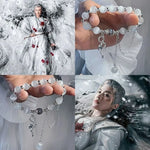 Butterfly Star Moon Flower Pendant Glazed Bracelet Jewelry Gift with Colorful Beads Bead Chain Beauty Accessory Lucky Bracelet