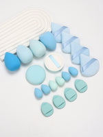 20 Pcs Pink Makeup Sponge and Makeup Puff Set Suitable for Face Cream and Powder Concealer Powder Makeup Machine