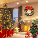 Christmas Decoration Handmade Simulation Christmas Wreath Door Hanging Window Props Exquisite High Quality Home Decor