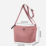Homemade Baby Pink Nylon Fabric Underarm Bag Korean New Inner Lightweight Texture Small Bag Full with Shoulder Handbag