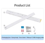 LED Bar Light Motion Sensor USB Rechargeable Led Night Light for Kitchen Wardrobe Cabinet Lighting 30cm/40cm/50cm Cabinet Light