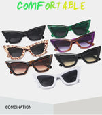 Oversized cat eye women's sunglasses fashionable retro gradient sun glasses luxury brand designer shades