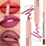 Fine Slim Lip Pencil Waterproof Easy To Color Matte Pink Purple Long-lasting Waterproof Non Stick Cup Pigment Sexy Lip Cosmetics