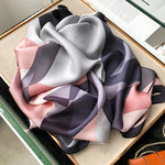Spring Scarf Women's Luxury Design Polyester Material Smooth Scarf Soft Shawl Beach
