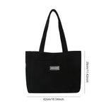 Corduroy Tote Bag for Women Waterproof Causal Shopping Bag Large Capacity Shoulder Bags Handbags for School Work Travel 2023 New