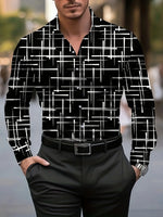 Men'S Stylish Red Floral Print Dress Shirt - Casual Long Sleeve Button-Up Design Spring Fashion Shirt Floral Print Shirt