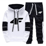 Sports Hot Sale Men's Tracksuit Hooded Long Sleeves Casual Single Piece Sweatshirts And Daily Sweatpants Comfort Outdoor Jogging