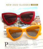 Fashion Cat Eye Sunglass Trendy Female Eyewear Luxury Irregular Frame Popular Women Travelling Sun Glasses Ultraviolet-proof