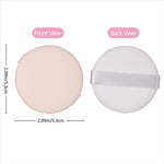 MJ Mini Round Air Cushion Puff Thin Lightweight Foundation Sponge Dry Wet Dual-Use