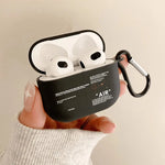 Hot Off Stylish Black Airpods Case Earphones Case for Airpods 1 2 3 4 Pro 2 Generation Airpod Case Cover Gift for Boyfriend