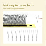 DIYDAY Single Tip 2D Y Eyelash Extension More Denser Softer False Mink Lashes Premade Fans Y Shaped Eye Lashes for Makeup Tools