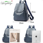 Women Large Capacity Backpack Purses High Quality Leather Female Vintage Bag School Bags Travel Bagpack Ladies Bookbag Rucksack
