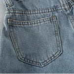 PTKPCC New Summer Korean Retro High-waist Loose  Jeans Shorts Women Versatile Edge Casual Hot Pants Women Clothing Jeans PTKPCC