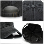 Men's Baseball Cap Women's Washed Cotton Waves Embroidery Embroidery Dad Hat Sport Golf Caps For Man Sun Hats Dropshipping