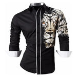 Men's long sleeved shirt, fashionable and luxurious casual shirt, high-quality and comfortable new men's top